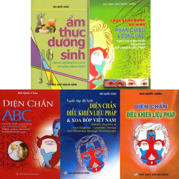  Combo Ẩm Thực Dưỡng Sinh + Chữa Bệnh Bằng Đồ Hình  + Diện Chẩn ABC + Diện Chẩn Điều Khiển Liệu Pháp + Tuyển Tập Đồ Hình (Bộ 5 Cuốn)